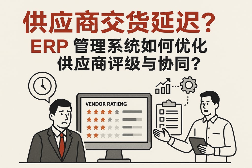 供应商交货延迟？ERP 管理系统如何优化供应商评级与协同？